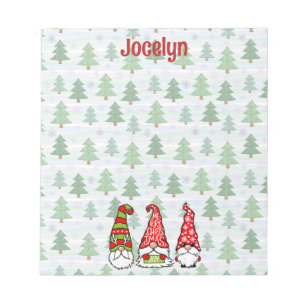 Personalisierter Weihnachtsgenome Notepad Notizblock