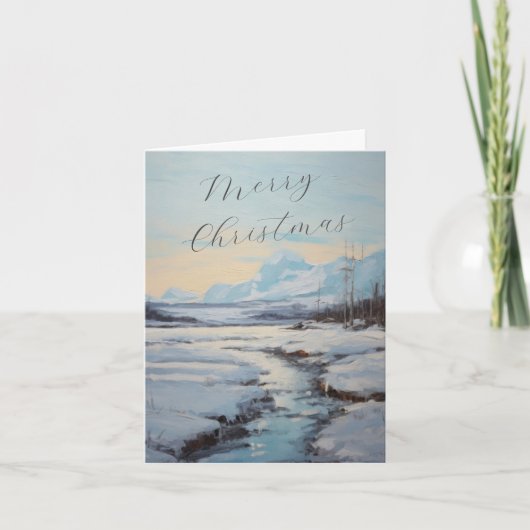 Personalisierter Weihnachtsgeschenk Feiertagskarte (Vorderseite)