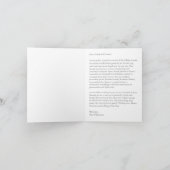 Personalisierter Weihnachtsgeschenk Feiertagskarte (Innenseite)