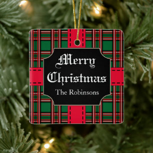 Personalisierter Weihnachtsgeschenk-Ornament Keramikornament