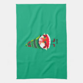 Personalisierter Weihnachtsgnom Holing eine Gesche Geschirrtuch (Vertikal)