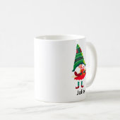 Personalisierter Weihnachtsgnom Holing eine Gesche Kaffeetasse (VorderseiteRechts)