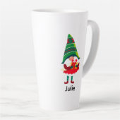 Personalisierter Weihnachtsgnom Holing eine Gesche Milchtasse (Rechte Ecke)