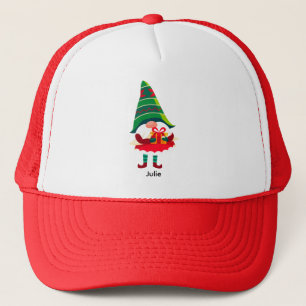 Personalisierter Weihnachtsgnom Holing eine Gesche Truckerkappe