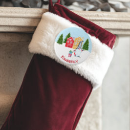 Personalisierter Weihnachtsgnome Button