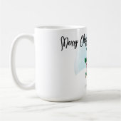 Personalisierter Weihnachtsgnome Kaffeetasse (Links)