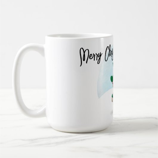 Personalisierter Weihnachtsgnome Kaffeetasse (Links)
