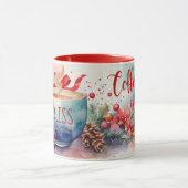 Personalisierter Weihnachtskaffee Tasse (Zentrum)