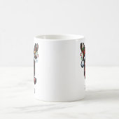 Personalisierter Weihnachtskaffeebecher mit Monogr Kaffeetasse (Mittel)