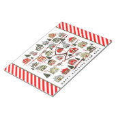 Personalisierter Weihnachtskalender Notepad Notizblock (angewinkelt)