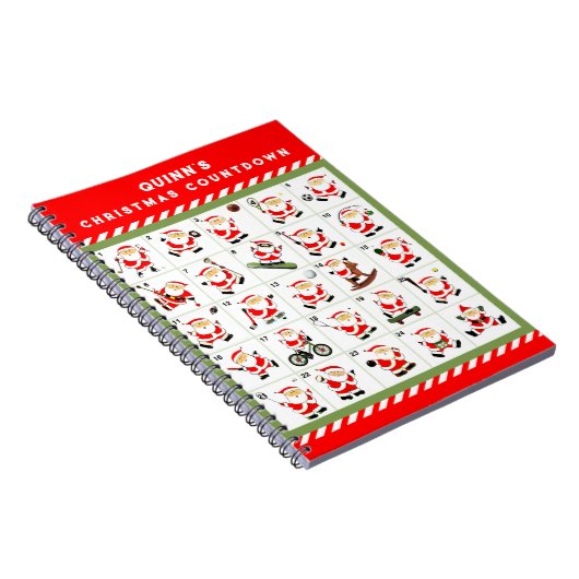 personalisierter Weihnachtskalender Notizblock (Rechte Seite)