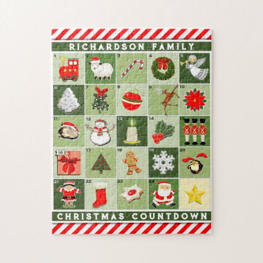 Personalisierter Weihnachtskalender Puzzle (Vertikal)