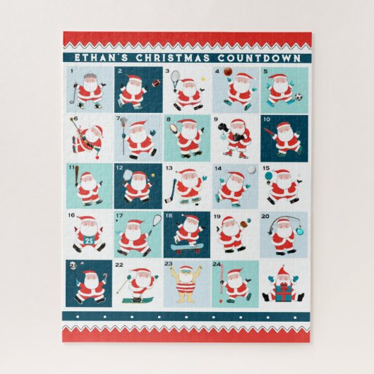 Personalisierter Weihnachtskalender Puzzle (Vertikal)