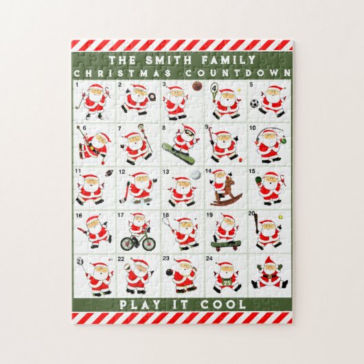 personalisierter Weihnachtskalender Puzzle (Vertikal)