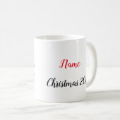 Personalisierter Weihnachtskardinal 13 Kaffeetasse (VorderseiteRechts)