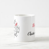 Personalisierter Weihnachtskardinal 13 Kaffeetasse (Mittel)