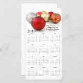 Personalisierter Weihnachtskartenkalender Feiertagskarte (Vorne/Hinten)