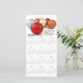 Personalisierter Weihnachtskartenkalender Feiertagskarte (Stehend Vorderseite)