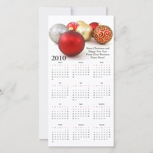 Personalisierter Weihnachtskartenkalender Feiertagskarte (Vorderseite)
