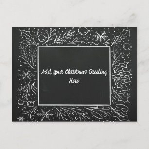 Personalisierter Weihnachtskeller Feiertagspostkarte