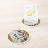 Personalisierter Weihnachtsknacker Getränkeuntersetzer (Seite)