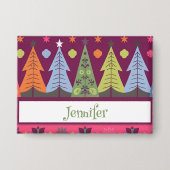 Personalisierter Weihnachtsknopf Button (Vorderseite)