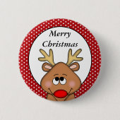 Personalisierter Weihnachtsknopf Button (Vorderseite)