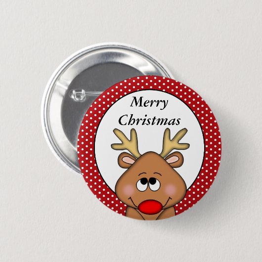 Personalisierter Weihnachtsknopf Button (Vorne & Hinten)