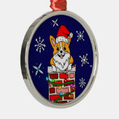 Personalisierter Weihnachtskorgi Ornament Aus Metall (Rechts)