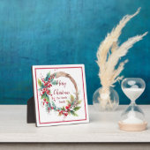 Personalisierter Weihnachtskranz Fotoplatte (InSitu)