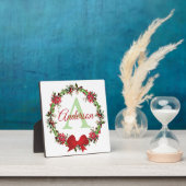 Personalisierter Weihnachtskranz Fotoplatte (InSitu)