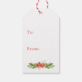 Personalisierter Weihnachtskranz Geschenkanhänger (Rückseite)