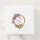 Personalisierter Weihnachtskranz Geschenkanhänger (Beispiel)