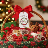 Personalisierter Weihnachtskranz Geschenkanhänger