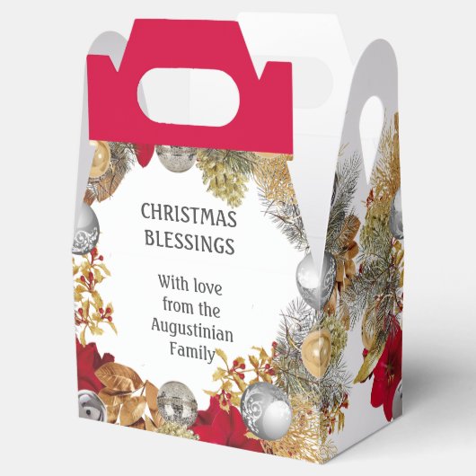 Personalisierter Weihnachtskranz Geschenkschachtel (Geöffnet)