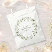 Personalisierter Weihnachtskranz Geschenktütchen (Ausgeschnitten)