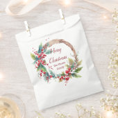 Personalisierter Weihnachtskranz Geschenktütchen (Ausgeschnitten)