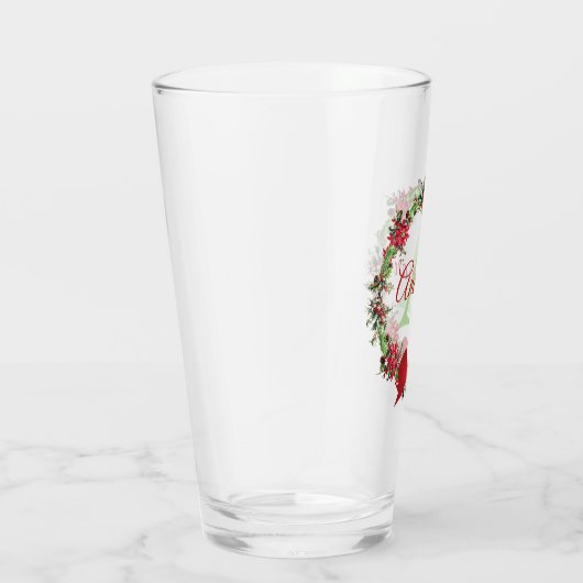 Personalisierter Weihnachtskranz Glas (Rechts)