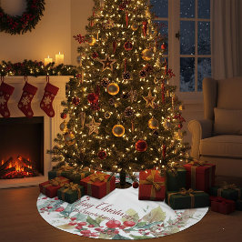 Personalisierter Weihnachtskranz Polyester Weihnachtsbaumdecke