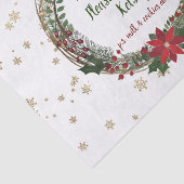 Personalisierter Weihnachtskranz Seidenpapier (Ausschnitt)