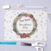 Personalisierter Weihnachtskranz Seidenpapier (Handwerk)