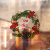 Personalisierter Weihnachtskronenaufkleber für Fen Fensteraufkleber (Blatt 2)