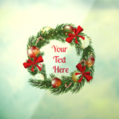 Personalisierter Weihnachtskronenaufkleber für Fen Fensteraufkleber (Blatt 3)