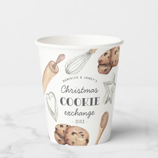 Personalisierter Weihnachtskrümelverkehr Pappbecher (Rückseite)