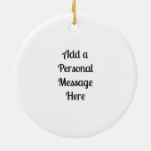 Personalisierter Weihnachtskuchen Keramik Ornament (Hinten)