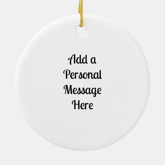 Personalisierter Weihnachtskuchen Keramik Ornament (Hinten)