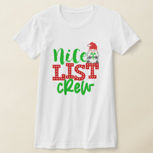 Personalisierter Weihnachtsmann Crew T-Shirt