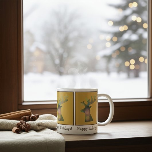 Personalisierter Weihnachtsmann, Deep Bronz Gold Kaffeetasse