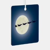 Personalisierter Weihnachtsmann/ F-16 Jets Militär Ornament Aus Metall (Vorderseite Rechts)