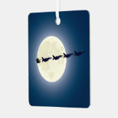 Personalisierter Weihnachtsmann/ F-16 Jets Militär Ornament Aus Metall (Vorderseite links)